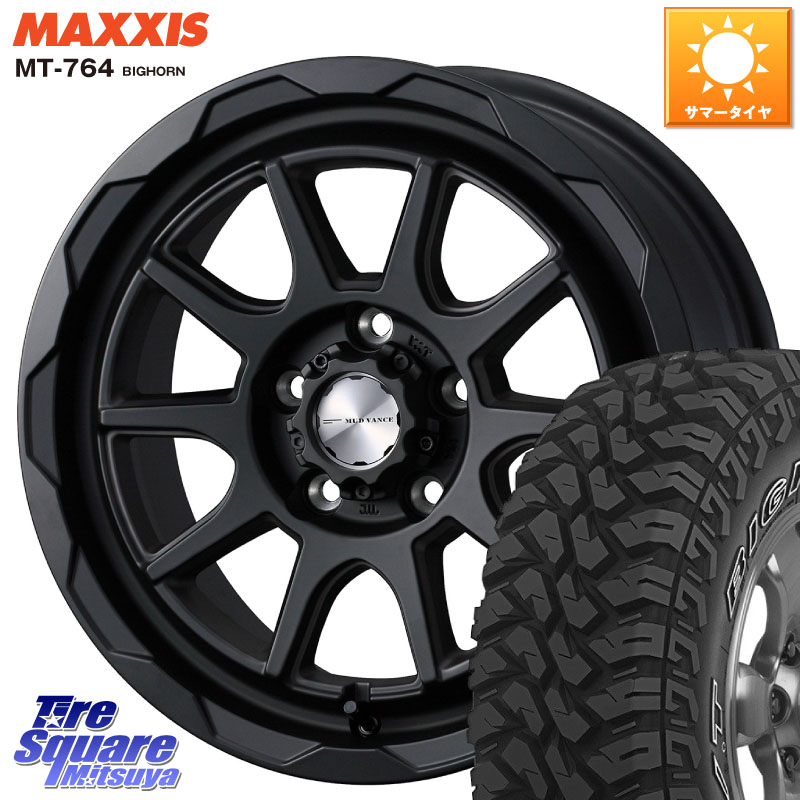 WEDS マッドヴァンス 06 MUD VANCE 06 ウエッズ 16インチ 16 X 7.0J +38 5穴 114.3 MAXXIS MT-764 BIGHORN アウトラインホワイトレター 245/70R16