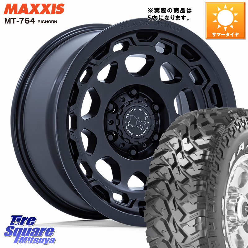 BLACK RHINO CONGO コンゴ ホイール 17インチ ブラックライノ◇参考画像 17 X 8.5J +35 5穴 127 MAXXIS MT-764 BIGHORN ホワイトレター 265/70R17 クライスラー ジープ ラングラー JK系 クライスラー ジープ ラングラー JL系 163,405円