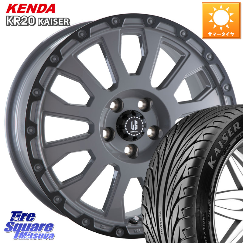 阿部商会 LA STRADA AVENTURA アヴェンチュラ 17インチ 17 X 7.0J +38 5穴 114.3 KENDA ケンダ カイザー KR20 サマータイヤ 205/50R17 GRヤリスRSノーマルキャリパー