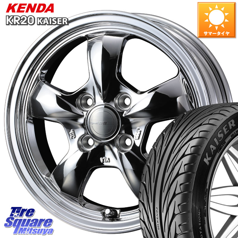 KENDA ケンダ カイザー KR20 サマータイヤ 195/50R15WEDS グラフト GYRAFT 5S ホイール 15インチ 15X5.5J 42 4穴 100|タイヤスクエアミツヤ