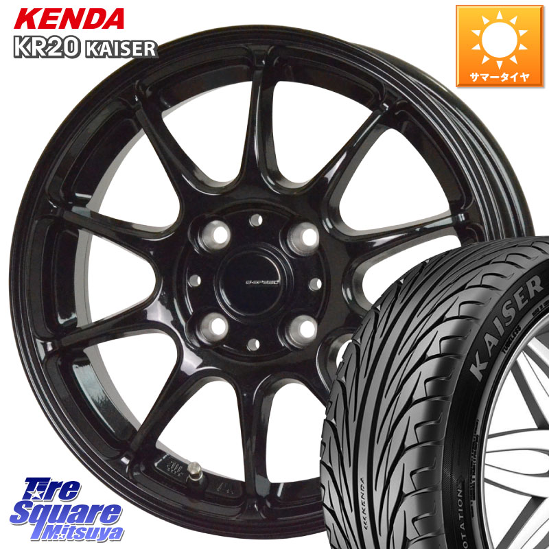 KENDA ケンダ カイザー KR20 サマータイヤ 195/45R16HotStuff G.SPEED G-07 ホイール 16インチ ジースピード 16X6.0J 43 4穴 100 M900系タンク/ルーミー E11ノート ダイハツ トールM900S・M910S ジャスティ(M900/910F) パッソセッテ プロボックス サクシード デミオ DE|タイヤスクエアミツヤ