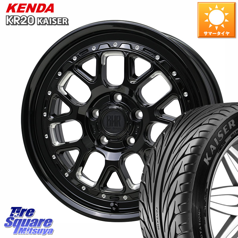 KENDA ケンダ カイザー KR20 サマータイヤ 215/45R17HotStuff BARKLEY HARDROCK HURON ハードロック ヒューロン ホイール 17インチ 17X7.0J 38 5穴 114.3 リーフ LEAF 日産 ブレイド オーリス カローラルミオン|タイヤスクエアミツヤ