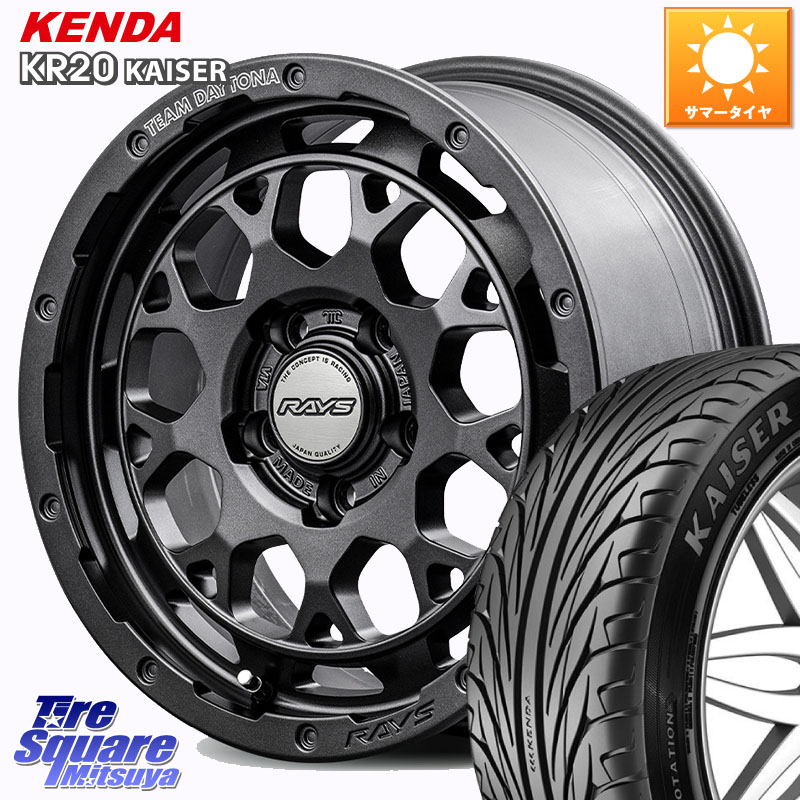 RAYS 【欠品次回8~9月】 TEAM DAYTONA M9+ Spec M ホイール 18インチ 18 X 7.5J +38 5穴 114.3 KENDA ケンダ カイザー KR20 サマータイヤ 225/45R18 リーフ