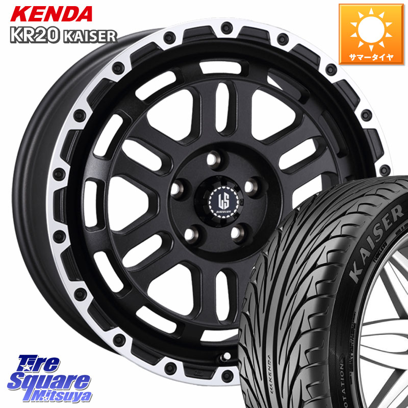 阿部商会 LA STRADA DISCOVER ホイール 18インチ 18 X 8.0J +40 5穴 114.3 KENDA ケンダ カイザー KR20 サマータイヤ 245/40R18