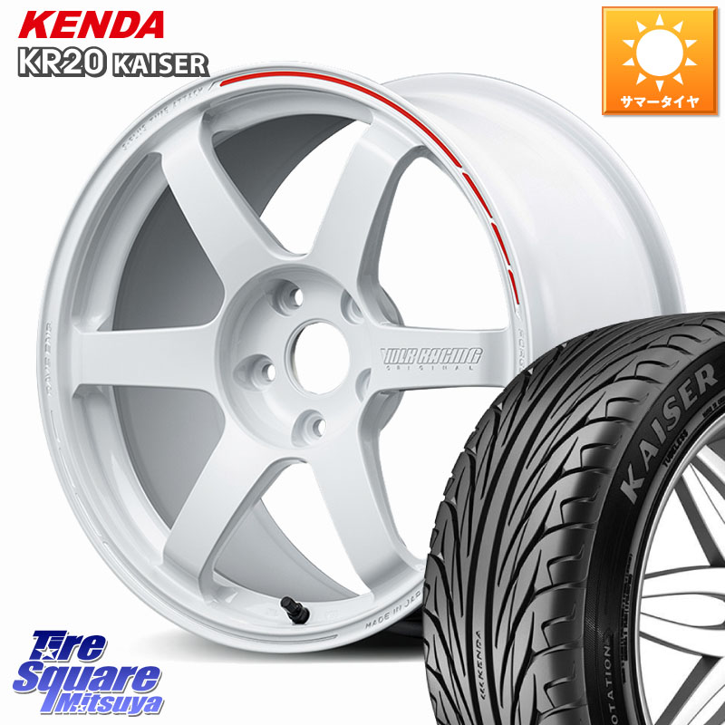 KENDA ケンダ カイザー KR20 サマータイヤ 245/40R18RAYS 【欠品次回3~4月】 TE37 SAGA S-plus TIME ATTACK EDITION VOLK RACING 鍛造 ホイール 18インチ 18X8.0J(VAB 6POT) 46 5穴 114.3 WRX STI アプライドD-F(ブレンボ6POTキャリパー)対応|タイヤスクエアミツヤ