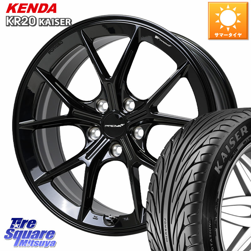 KENDA ケンダ カイザー KR20 サマータイヤ 225/40R18HotStuff PROVA RAFFINATO プローバ ラフィナート スバル車専用 鍛造ホイール 18インチ 18X8.5J(86 Brembo) 48 5穴 100 BRZ/86/GR86ブレンボキャリパー対応ローダウン車向けサイズ BRZ ブレンボキャリパー GR 86 ブ|タイヤスクエアミツヤ