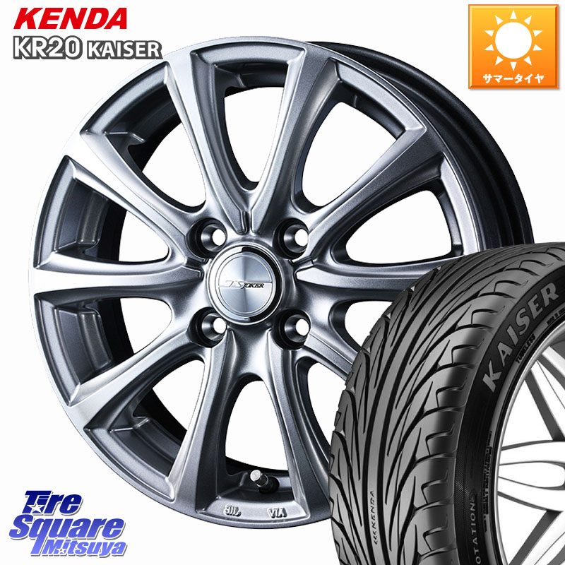 WEDS JOKER SMASH ホイール 17インチ ジョーカースマッシュ 17 X 6.0J +40 4穴 100 KENDA ケンダ カイザー KR20 サマータイヤ 205/50R17 E13オーラ