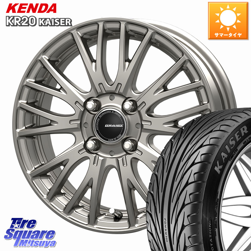 KOSEI QRASIZ クレイシズ SE48 ホイール 16インチ 16 X 6.0J +40 4穴 100 KENDA ケンダ カイザー KR20 サマータイヤ 205/50R16