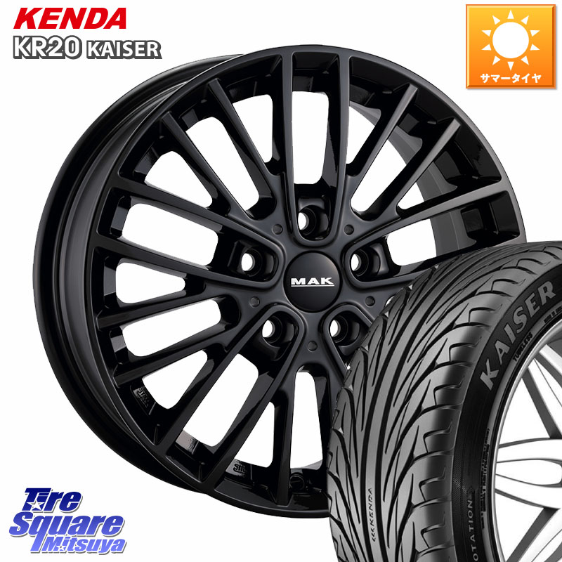KENDA ケンダ カイザー KR20 サマータイヤ 205/55R16阿部商会 MAK CHELSE BK ホイール 16インチ 16X7.0J(MINI F54) 52 5穴 112 MINI ミニ クラブマン F54｜タイヤスクエアミツヤ 76,681円