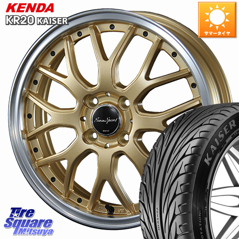 KENDA ケンダ カイザー KR20 サマータイヤ 195/55R16BLEST EuroSport Type815 ホイール 16インチ 16X6.0J 48 4穴 100 アクア｜タイヤスクエアミツヤ