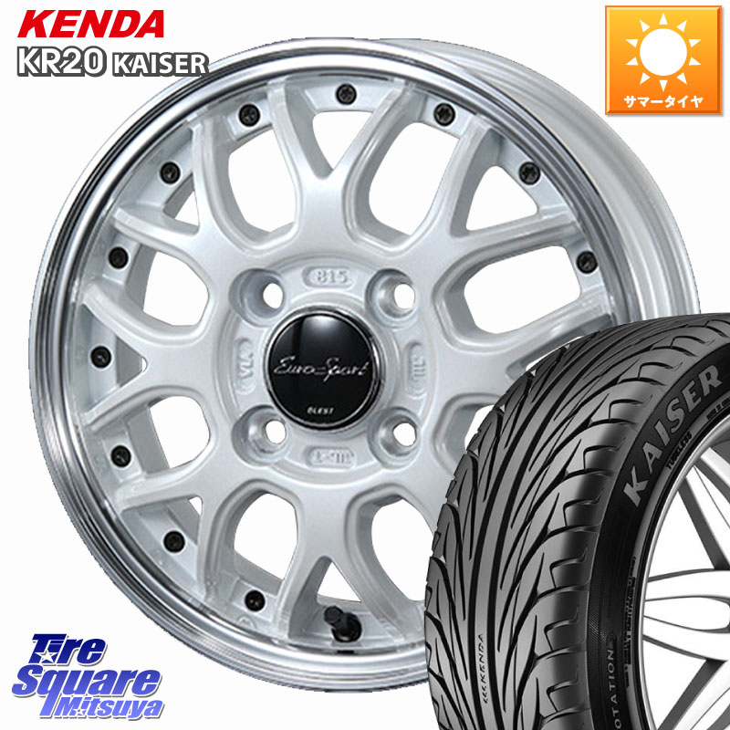 BLEST EuroSport Type815 軽自動車専用 ホイール 16インチ 16 X 5.0J +45 4穴 100 KENDA ケンダ カイザー KR20 サマータイヤ 165/50R16 N-BOX タント