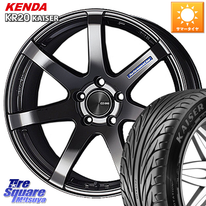 ENKEI エンケイ PerformanceLine PF07 -COLORS- 18 X 7.5J +48 5穴 100 KENDA ケンダ カイザー KR20 サマータイヤ 245/45R18