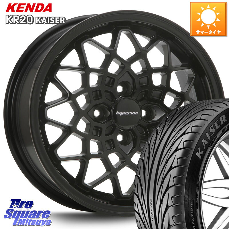 MLJ hyperion CALMA ハイペリオン カルマ 15 X 7.0J +48 4穴 100 KENDA ケンダ カイザー KR20 サマータイヤ 195/55R15 ヤリス