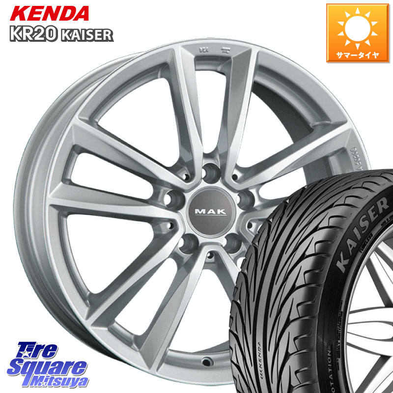 KENDA ケンダ カイザー KR20 サマータイヤ 205/55R16阿部商会 MAK BREMEN ホイール 16インチ 16X7.0J(MB W204) 43 5穴 112 メルセデスベンツ Cクラス（W204）｜タイヤスクエアミツヤ