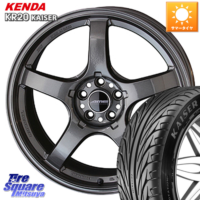 KENDA ケンダ カイザー KR20 サマータイヤ 225/50R17KYOHO TRACER GT-V GB ホイール 17インチ 17X7.5J 48 5穴 114.3 WRX-S4(VBH) ウィンダム キザシ WRX S4|タイヤスクエアミツヤ