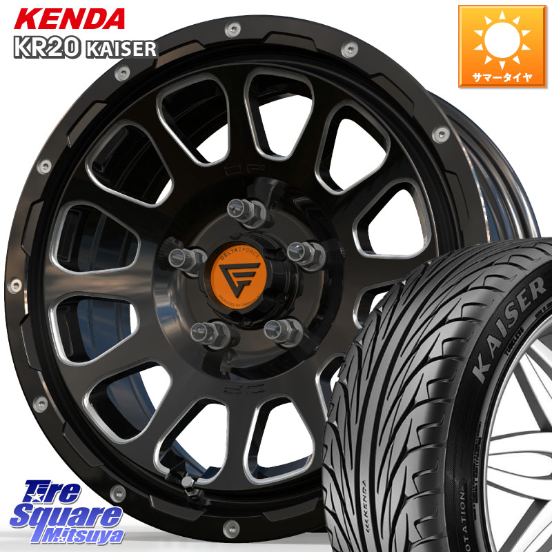 DELTA FORCE デルタフォース オーバル 16インチ 16 X 7.0J +35 5穴 114.3 KENDA ケンダ カイザー KR20 サマータイヤ 215/55R16