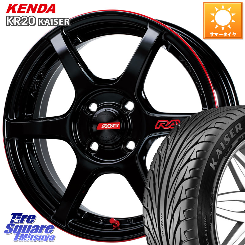 RAYS 【欠品次回7~8月】 GRAM LIGHTS 57C6 TIME ATTACK EDITION ホイール 16インチ 16 X 5.5J +45 4穴 100 KENDA ケンダ カイザー KR20 サマータイヤ 165/50R16