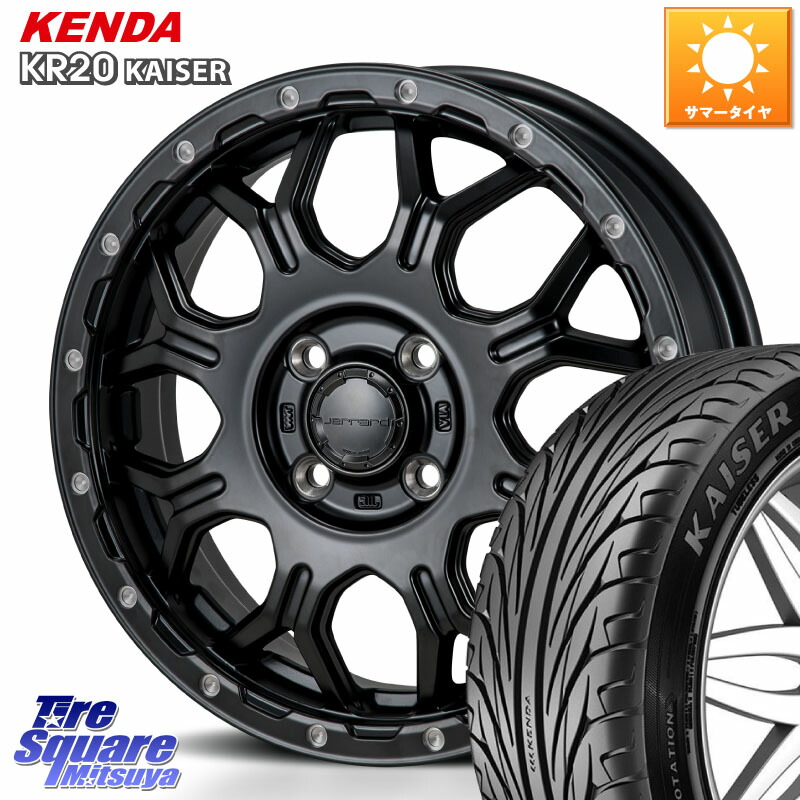 MONZA HI-BLOCK JERRARD ホイール 4本 16インチ 16 X 6.0J +41 4穴 100 KENDA ケンダ カイザー KR20 サマータイヤ 205/50R16