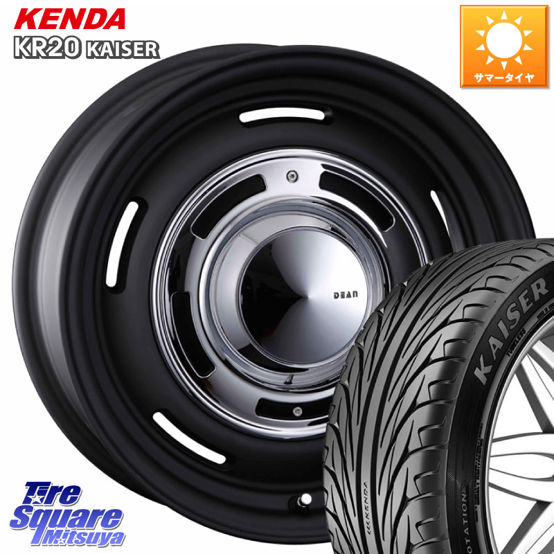 CRIMSON ディーン クロスカントリー ブラック 17インチ 17 X 7.0J +47 5穴 114.3 KENDA ケンダ カイザー KR20 サマータイヤ 205/50R17 C27セレナ GU系インプレッサ フロンクス