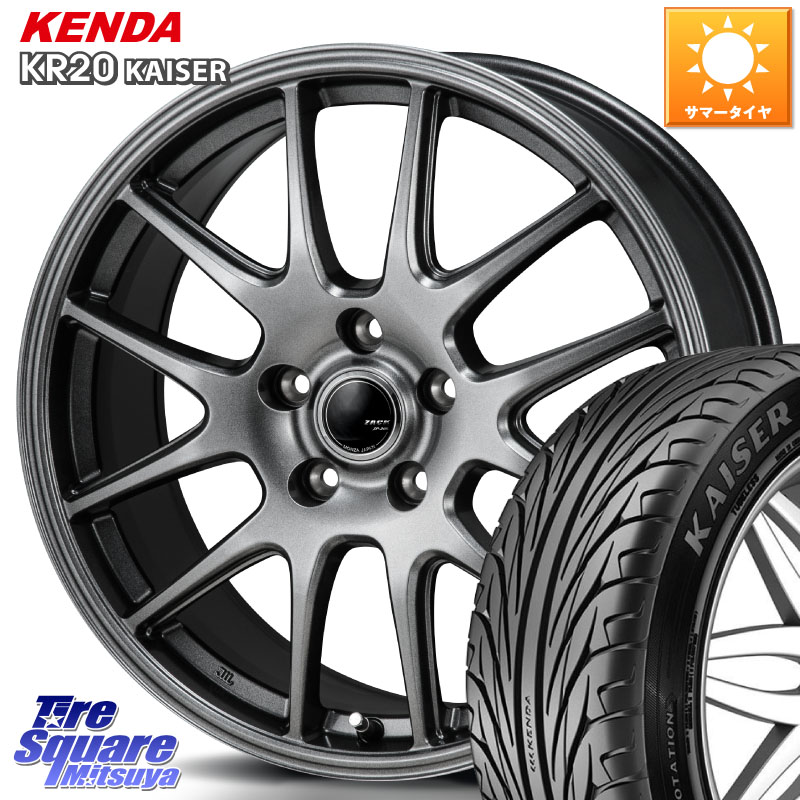 Japan三陽 ZACK JP-205 ホイール 16 X 6.5J +38 5穴 114.3 KENDA ケンダ カイザー KR20 サマータイヤ 195/55R16