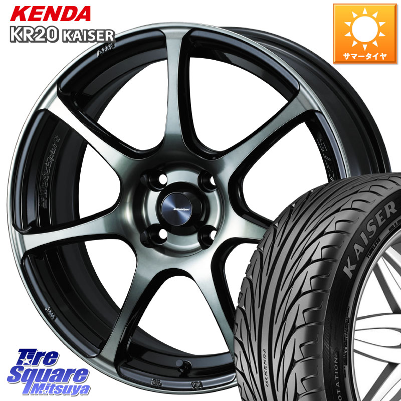 WEDS 73976 ウェッズ スポーツ SA75R SA-75R 17インチ 17 X 6.5J +42 4穴 100 KENDA ケンダ カイザー KR20 サマータイヤ 205/40R17 E11ノート モビリオ モビリオスパイク