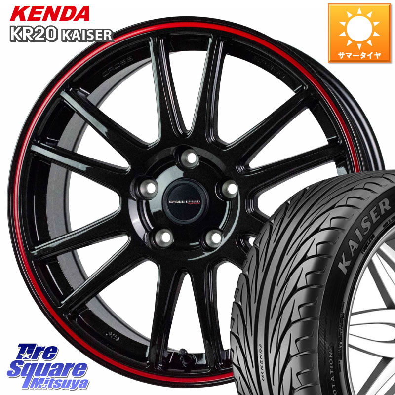 KENDA ケンダ カイザー KR20 サマータイヤ 245/40R18HotStuff クロススピード CR6 CR-6 軽量ホイール 18インチ 18X8.0J 45 5穴 114.3 WRX-S4(VBH) クラウンマジェスタ アリスト ソアラ WRX S4 インプレッサ WRX|タイヤスクエアミツヤ