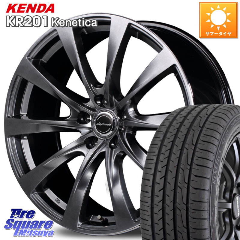 MANARAY MOTION2 平座仕様(トヨタ・レクサス専用)MID Lefinada ホイール 18 X 7.5J +45 5穴 114.3 KENDA ケンダ KENETICA KR201 サマータイヤ 235/50R18 30系アルファード 30系ヴェルファイア 50系エスティマ 20系アルファード
