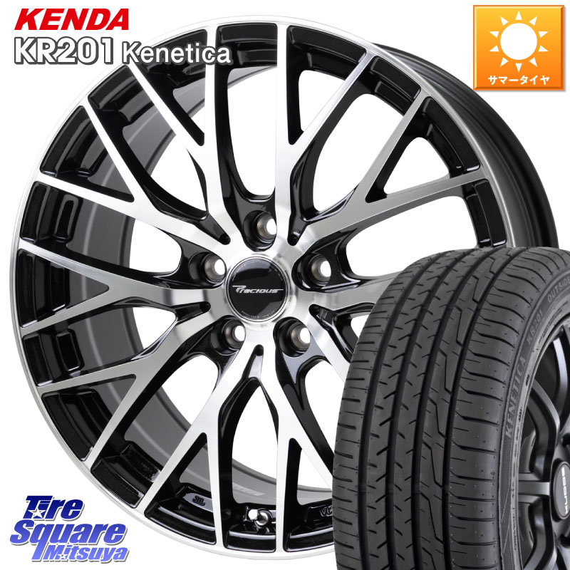KENDA ケンダ KENETICA KR201 サマータイヤ 225/50R18HotStuff Precious HM-1 V2 プレシャス ホイール 18インチ 18X7.0J 48 5穴 114.3 C-HR RV系ヴェゼル RC系オデッセイ後期 MAZDA6 BN/BL系レガシィ エスティマハイブリッド エスティマ RVR UX レクサス MPV｜タイヤスクエアミツヤ