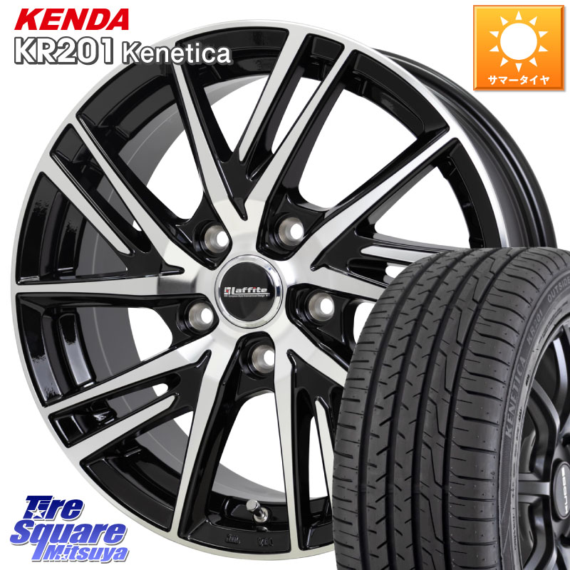 HotStuff ラフィット LW06-2 LW-06-2 ホイール 18インチ 18 X 8.0J +42 5穴 114.3 KENDA ケンダ KENETICA KR201 サマータイヤ 215/45R18 プリウスアルファ リーフ