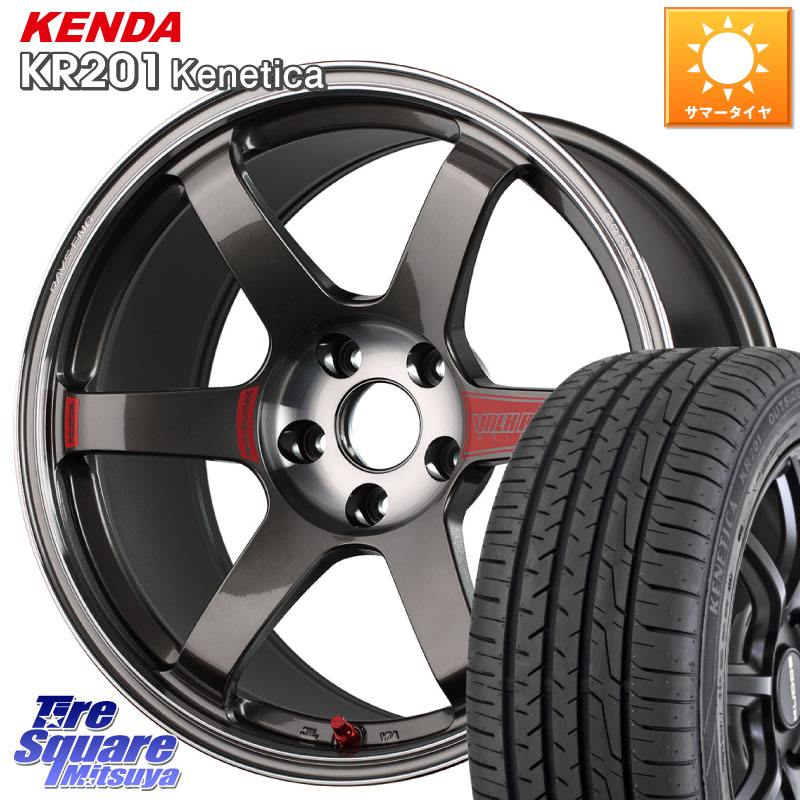 RAYS 【欠品次回10~11月】 VOLK RACING TE37 SAGA SL TE37 ホイール 18インチ 18 X 8.5J +45 5穴 114.3 KENDA ケンダ KENETICA KR201 サマータイヤ 225/50R18