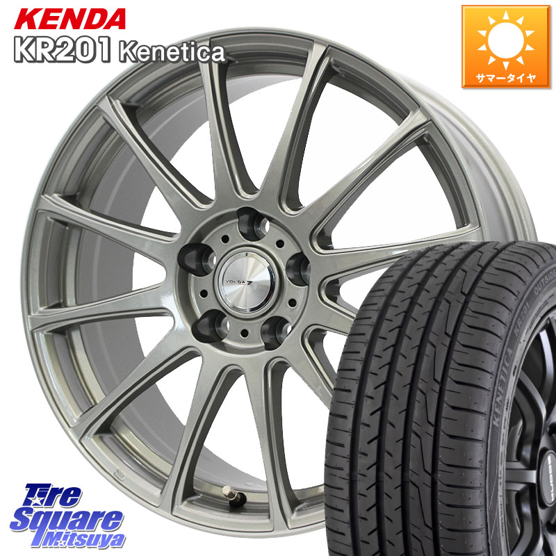 WEDS VOLGA LUMIERE 在庫● 平座仕様(レクサス・トヨタ専用) ホイール 18インチ 18 X 7.0J +50 5穴 114.3 KENDA ケンダ KENETICA KR201 サマータイヤ 225/45R18