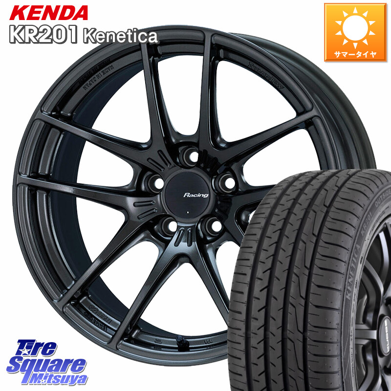 KENDA ケンダ KENETICA KR201 サマータイヤ 215/45R18ENKEI エンケイ Racing NVR5 ホイール 18インチ 18X8.0J 45 5穴 114.3 90系ノア/ヴォクシー ZE1リーフ プリウスアルファ ノア NOAH ジェイド シビック｜タイヤスクエアミツヤ