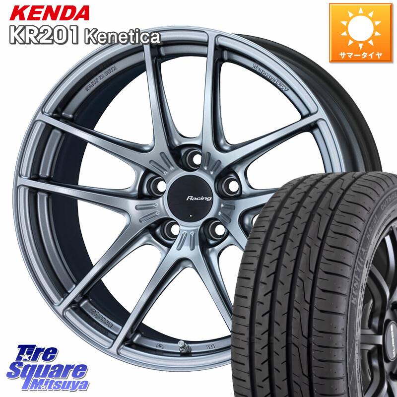 KENDA ケンダ KENETICA KR201 サマータイヤ 215/45R18ENKEI エンケイ Racing NVR5 ホイール 18インチ 18X8.0J 45 5穴 114.3 90系ノア/ヴォクシー ZE1リーフ プリウスアルファ ノア NOAH ジェイド シビック|タイヤスクエアミツヤ