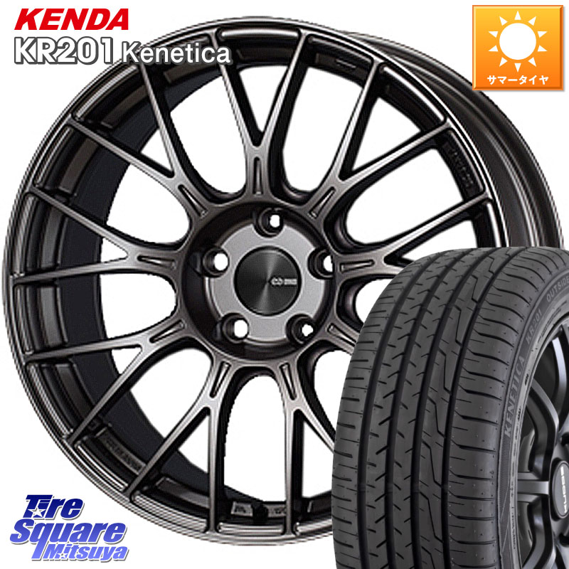 KENDA ケンダ KENETICA KR201 サマータイヤ 215/45R18ENKEI エンケイ PerformanceLine PFM1 18インチ 18X7.5J 48 5穴 100 ウィッシュ WISH エクシーガ|タイヤスクエアミツヤ