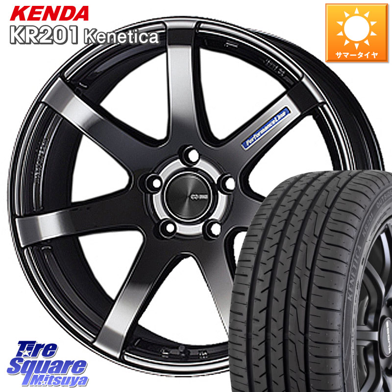 KENDA ケンダ KENETICA KR201 サマータイヤ 225/55R18ENKEI エンケイ PerformanceLine PF07 -COLORS- 18X7.5J 48 5穴 100 レガシー レガシィ アウトバック｜タイヤスクエアミツヤ