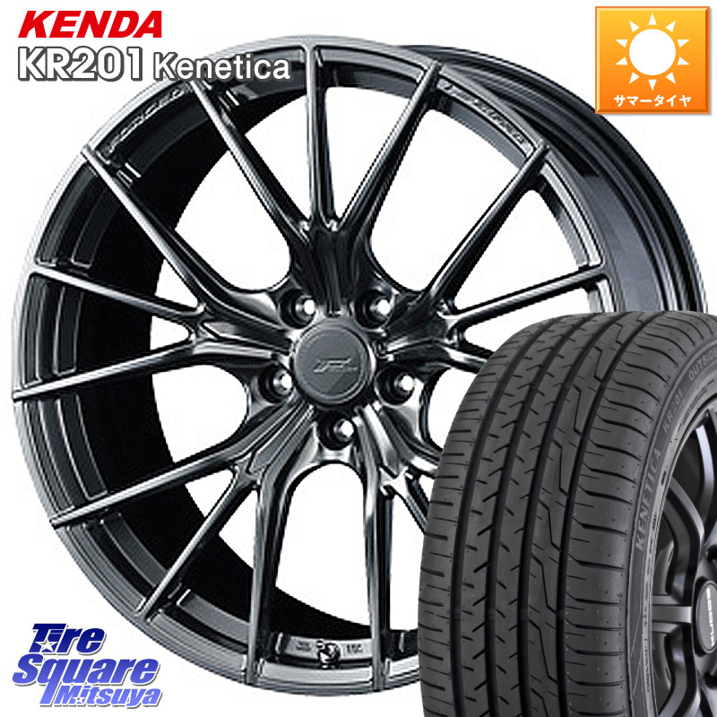 WEDS F ZERO FZ-1 FZ1 鍛造 FORGED ホイール18インチ エフゼロ 18 X 7.5J +48 5穴 114.3 KENDA ケンダ KENETICA KR201 サマータイヤ 225/50R18 C-HR 50系エスティマ RV系ヴェゼル RC系オデッセイ後期 MAZDA6 BN・BL系レガシィ