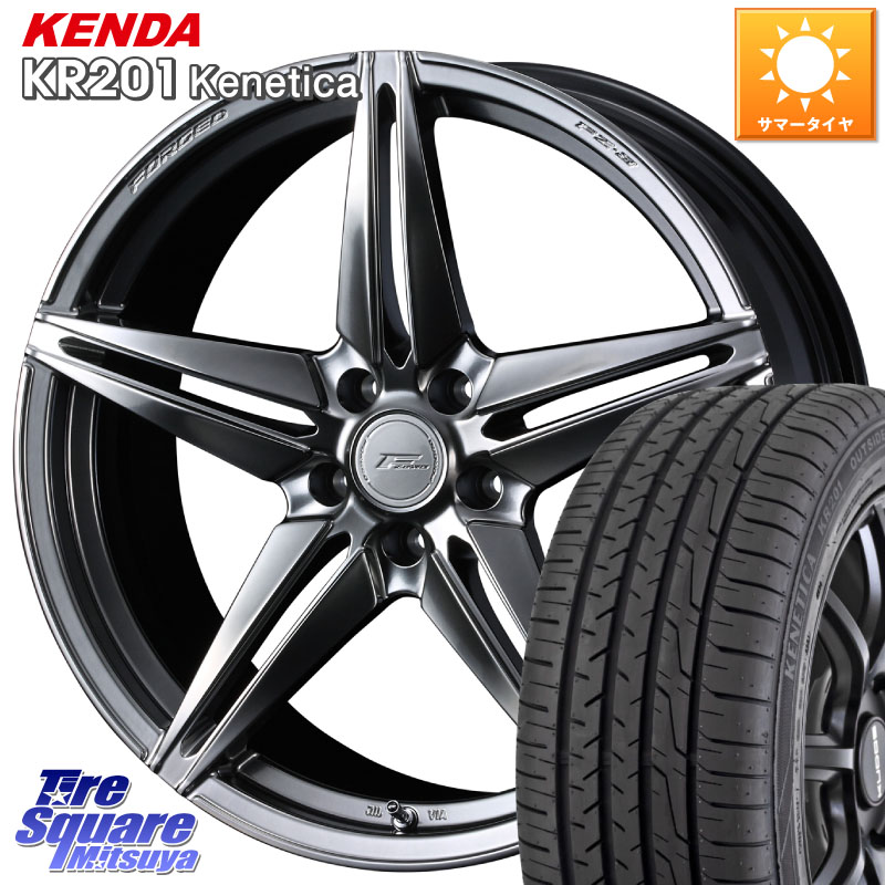KENDA ケンダ KENETICA KR201 サマータイヤ 215/45R18WEDS F ZERO FZ-3 FZ3 鍛造 FORGED ホイール18インチ エフゼロ 18X7.5J 38 5穴 114.3 ZE1リーフ SAI シビック インサイト|タイヤスクエアミツヤ