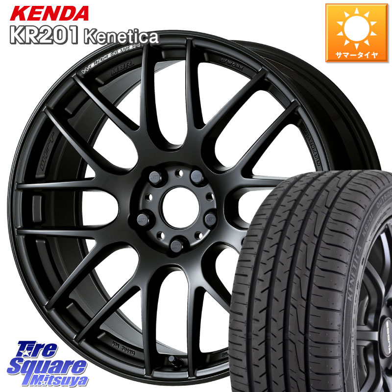 WORK ワーク EMOTION エモーション M8R MBL 18インチ 18 X 7.5J +47 5穴 114.3 KENDA ケンダ KENETICA KR201 サマータイヤ 225/50R18 C-HR 50系エスティマ MAZDA6