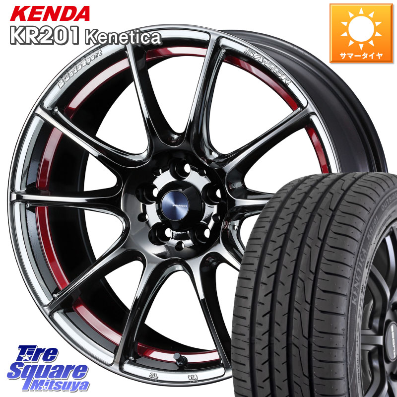 KENDA ケンダ KENETICA KR201 サマータイヤ 225/50R18WEDS 【欠品次回09月上旬】 WedsSport SA-25R SA25R ウェッズ スポーツ ホイール 18インチ 18X8.0J 45 5穴 114.3 カローラクロス MAZDA6 10系アルファード エクストレイル X-TRAIL 日産 エスティマハイブリッド エ｜タイヤスクエアミツヤ