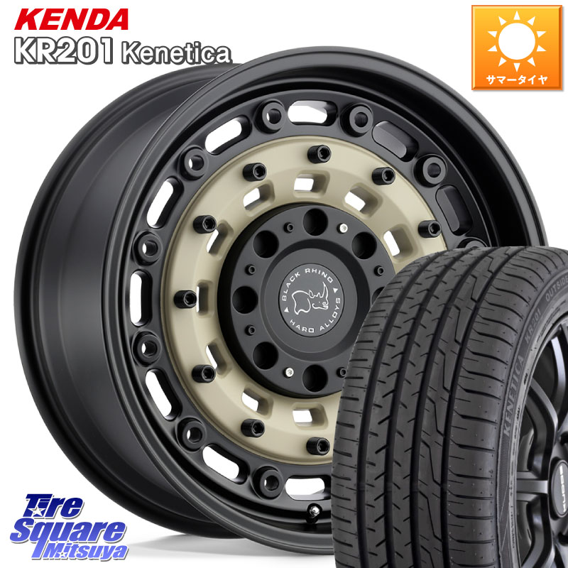 BLACK RHINO ARSENAL SANDBLACK ブラックライノ アーセナル 18インチ ブラックライノ 18 X 8.0J +30 5穴 114.3 KENDA ケンダ KENETICA KR201 サマータイヤ 225/55R18