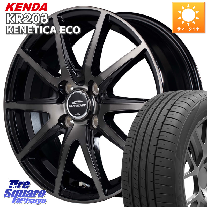 MANARAY MID SCHNEIDER シュナイダー DR-02 16インチ 16 X 6.0J +42 4穴 100 KENDA ケンダ KENETICA ECO KR203 サマータイヤ 205/65R16