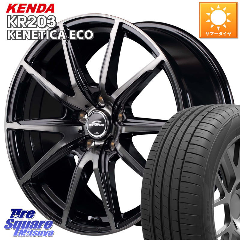 MANARAY MID SCHNEIDER シュナイダー DR-02 18インチ 18 X 8.0J +35 5穴 114.3 KENDA ケンダ KENETICA ECO KR203 サマータイヤ 245/45R18