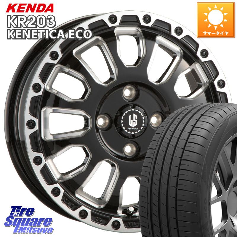 KENDA ケンダ KENETICA ECO KR203 サマータイヤ 195/60R16阿部商会 LA STRADA AVENTURA アヴェンチュラ 16インチ 16X6.0J 40 4穴 100 E13オーラ ブルーバードシルフィ 日産|タイヤスクエアミツヤ