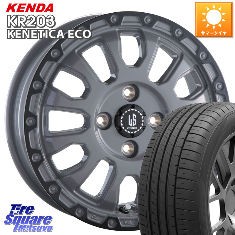 阿部商会 LA STRADA AVENTURA アヴェンチュラ 16インチ 16 X 6.0J +40 4穴 100 KENDA ケンダ KENETICA ECO KR203 サマータイヤ 205/65R16