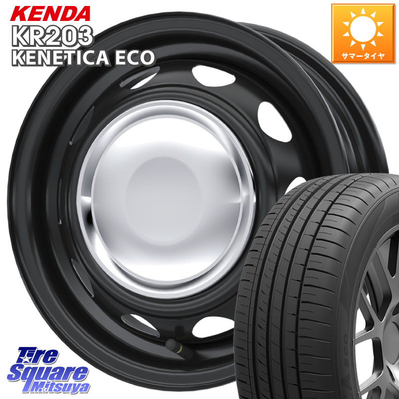 WEDS NeoCarrow ネオキャロ クローム ホイール 14インチ 14 X 4.5J +45 4穴 100 KENDA ケンダ KENETICA ECO KR203 サマータイヤ 155/55R14