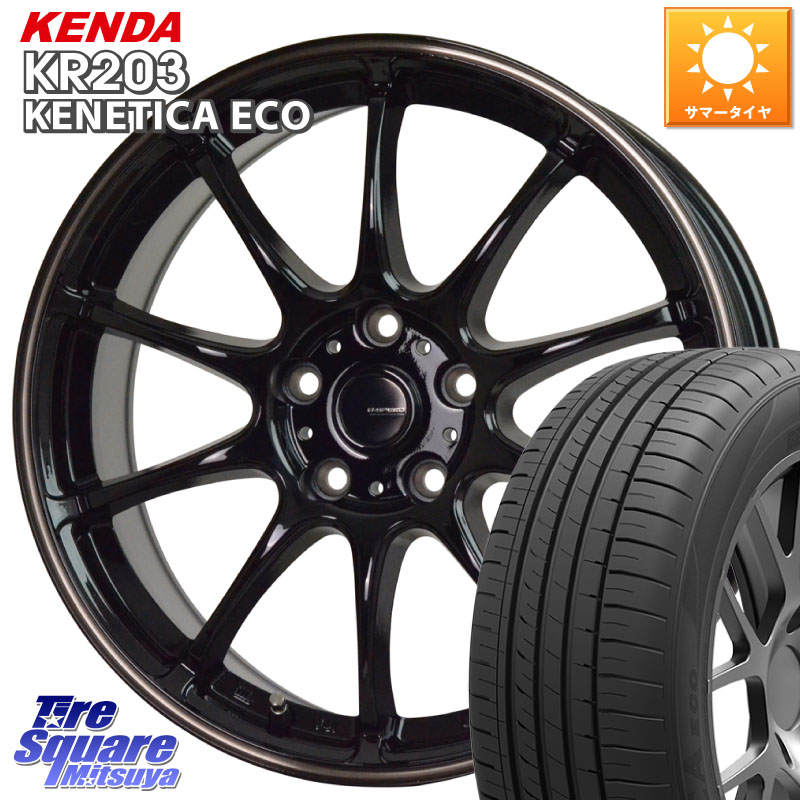 HotStuff G・SPEED P-07 ジー・スピード ホイール 15インチ 15 X 6.0J +43 5穴 114.3 KENDA ケンダ KENETICA ECO KR203 サマータイヤ 195/55R15