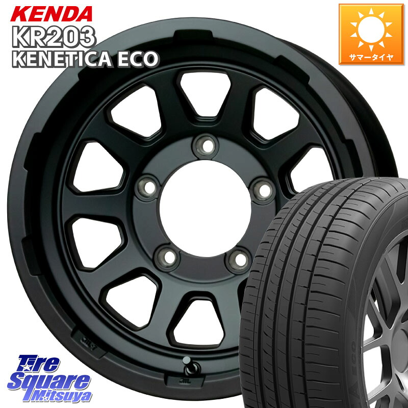 KENDA ケンダ KENETICA ECO KR203 サマータイヤ 215/70R15HotStuff マッドクロス レンジャー ブラック JIMNY ホイール 15インチ 15X6.0J 0 5穴 139.7 ジムニ&minus;シエラ/ノマド(カスタム)｜タイヤスクエアミツヤ