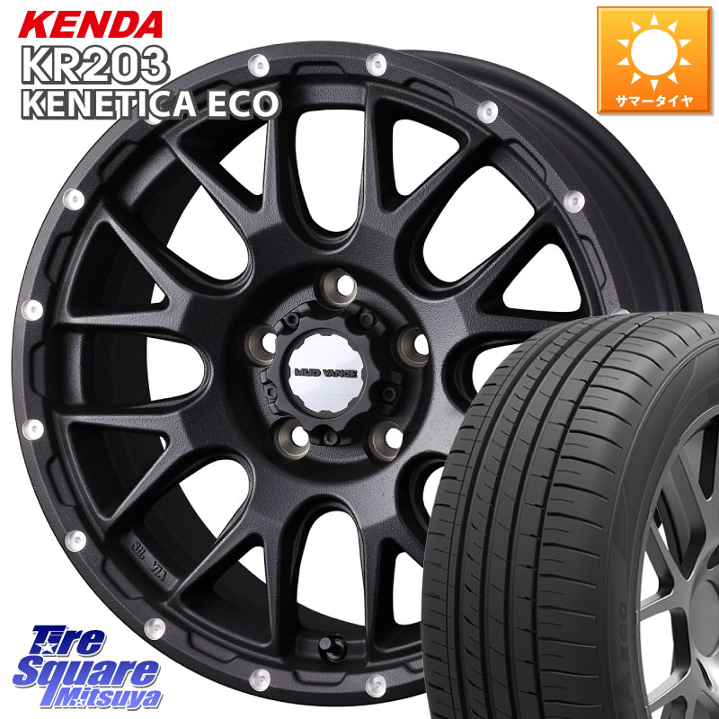 WEDS 41133 マッドヴァンス MUD VANCE 08 BK ホイール 18インチ 18 X 7.5J +35 5穴 114.3 KENDA ケンダ KENETICA ECO KR203 サマータイヤ 245/45R18