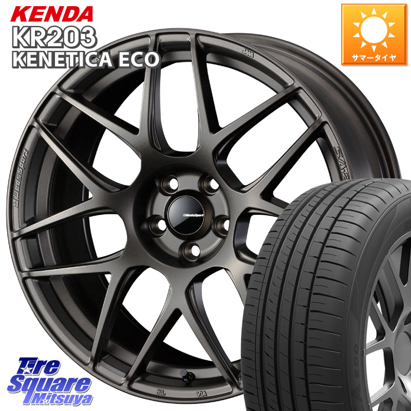 WEDS 74194 SA-27R ウェッズ スポーツ ホイール 18インチ 18 X 8.0J +42 5穴 114.3 KENDA ケンダ KENETICA ECO KR203 サマータイヤ 245/45R18