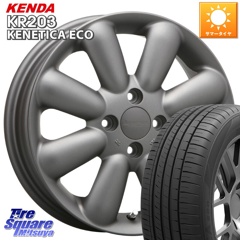 KENDA ケンダ KENETICA ECO KR203 サマータイヤ 155/55R14MLJ HYPERION PINO+ ハイペリオン ピノプラス ホイール 14インチ 14X4.5J 43 4穴 100 ザッツ|タイヤスクエアミツヤ